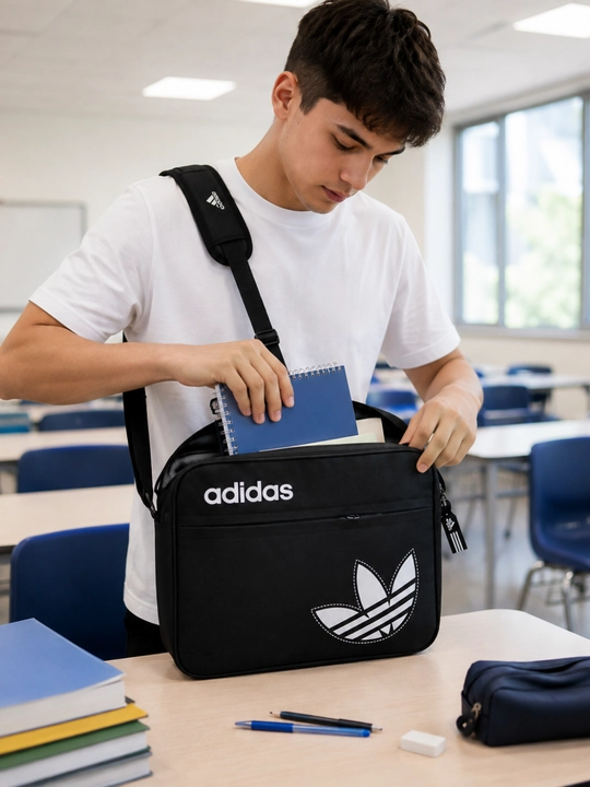 Maktab, kitoblar, daftarlar, sport, ish, o‘qish va sayohatlar uchun mo‘ljallangan yelkaga osib yuriladigan unisex sumka