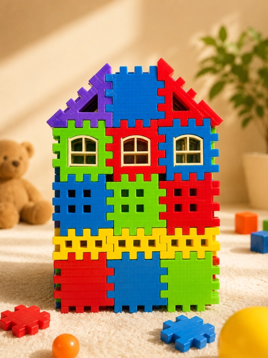 Bolalar uchun lego-uy, bolaning aqliy rivojlanishi uchun konstruktor - 