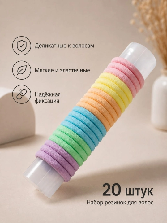 Резинки для волос, мягкие бесшовные эластичные резинки, набор для детей и женщин