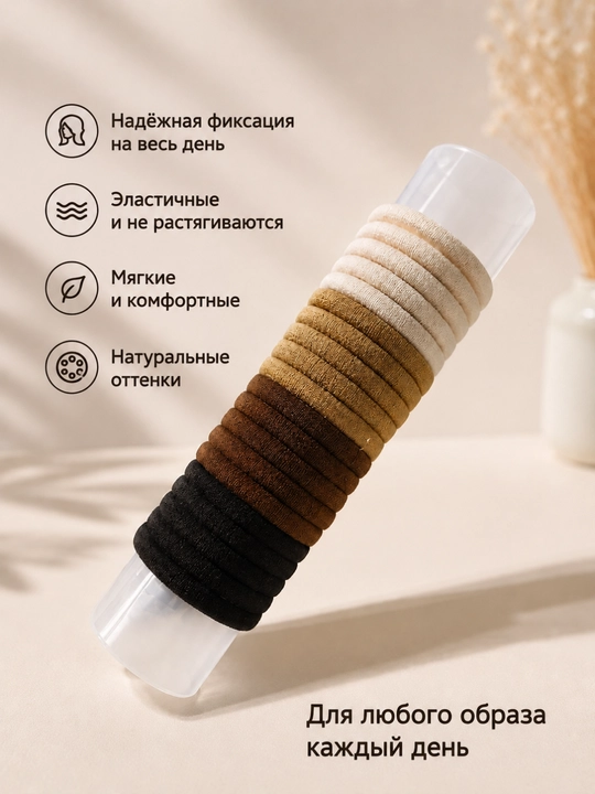 Резинки для волос, мягкие бесшовные эластичные резинки, набор для детей и женщин