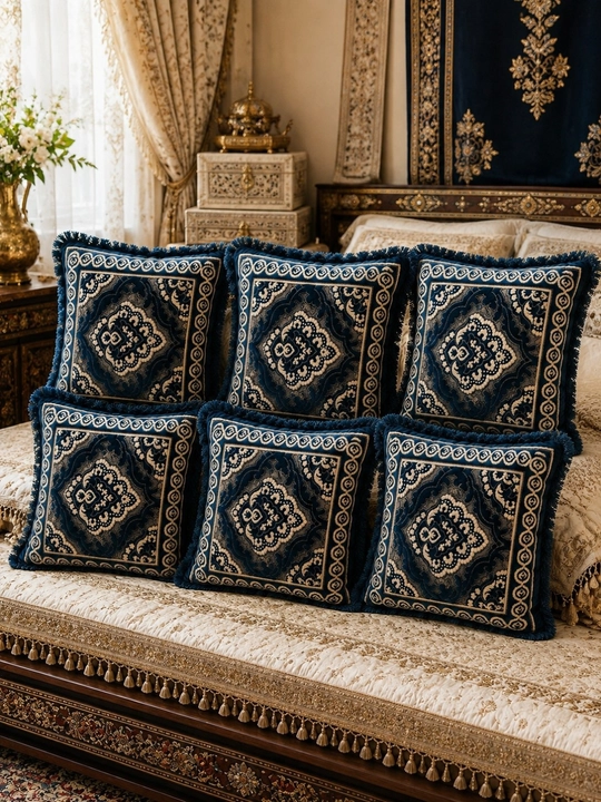Premium Uy va kelin seplari uchun milliy naqshli bezakli yostiq