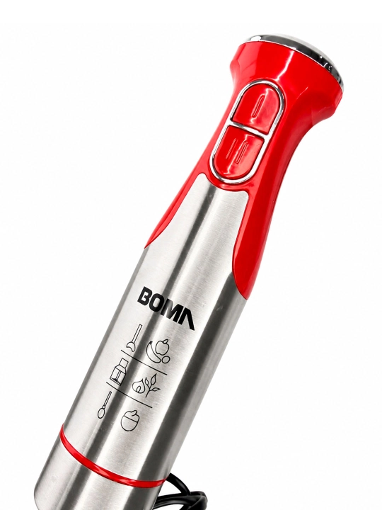 Qo'l blenderi 4 in 1, quvvati 300-1000W BOMA, ko‘p funksiyali blender, metall pogrujnoy