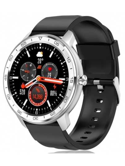 Смарт-часы 2E Alpha X 46мм, 1.3", 240x240, TFT, BT 5.0 BLE, серебристый - 