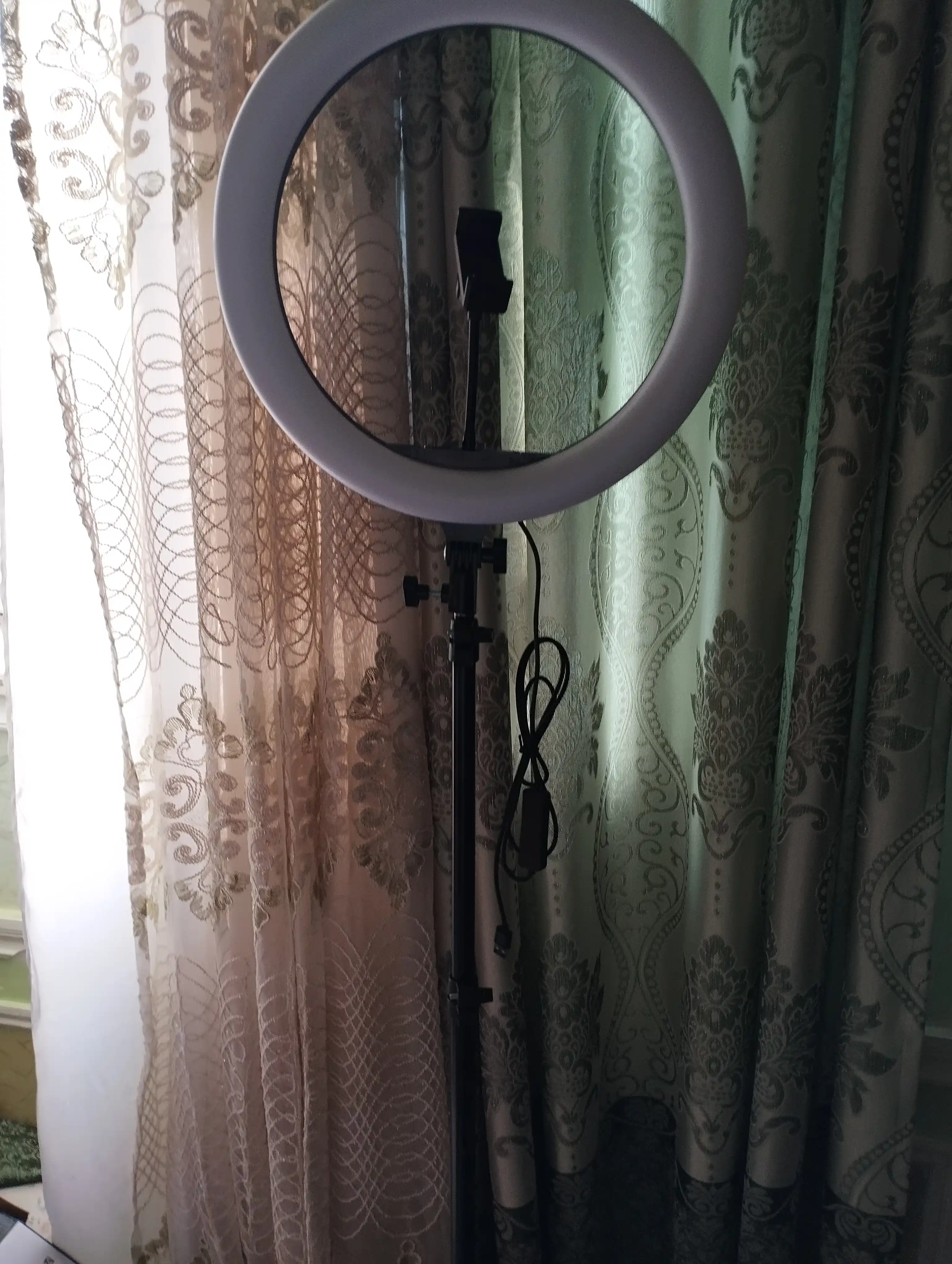 VIZON halqasimon lampasi, telefon lampasi bilan shtativ