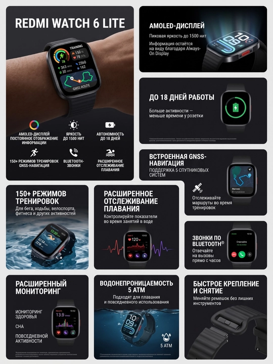 REDMI Watch 6 Lite / Глобальная версия