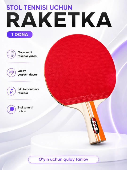 FOX stol tennisi raketkasi, himoya g‘ilofli - 