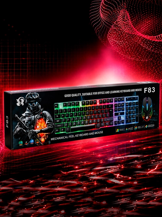 Современный комплект клавиатуры и мыши для игрового ПК