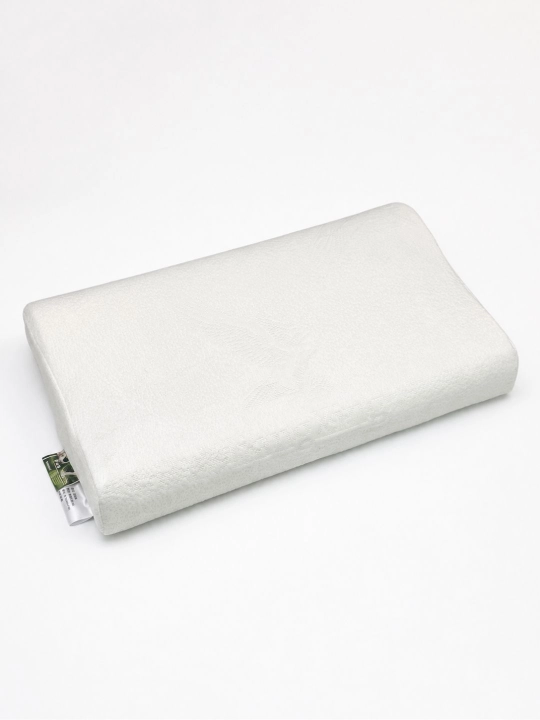 Ортопедическая подушка Memory Foam 50×30×10 см, белая, анатомическая форма, для сна