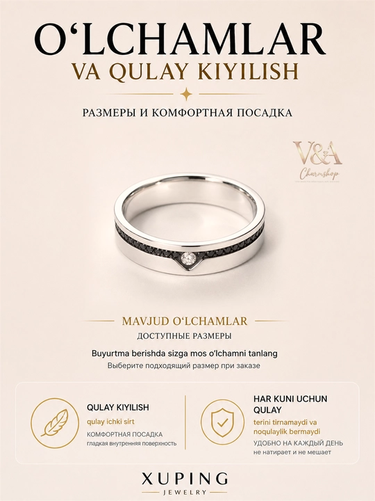 Кольцо женское Xuping, серебристая бижутерия из медицинского сплава