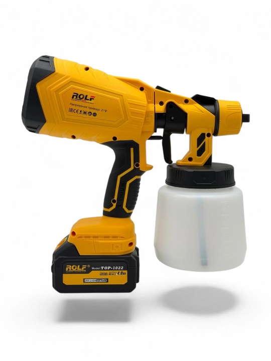 ROLF TOP-1022 akkumulyatorli kraskopult 21 V, 200 Vt, 1200 ml/min, 2 ta akkumulyator