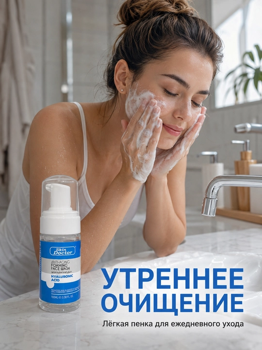 Пенка для умывания Skin Doctor с гиалуроновой кислотой, очищающая, 100 мл