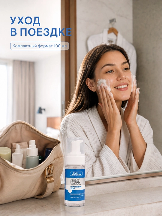 Пенка для умывания Skin Doctor с гиалуроновой кислотой, очищающая, 100 мл