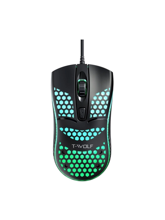 Игровая компьютерная мышь, проводная, с RGB подсветкой (для игр и офиса)