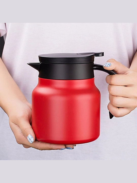 1 Litrli Termos Choynak Filtrli, Choy va Qahva Uchun Termokrujka, Germetik Qopqoqli