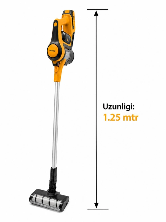 COOFIX | Uy uchun changyutgich,vertikal changyutgich, simsiz changyutgich pilesos 20V 230Vt