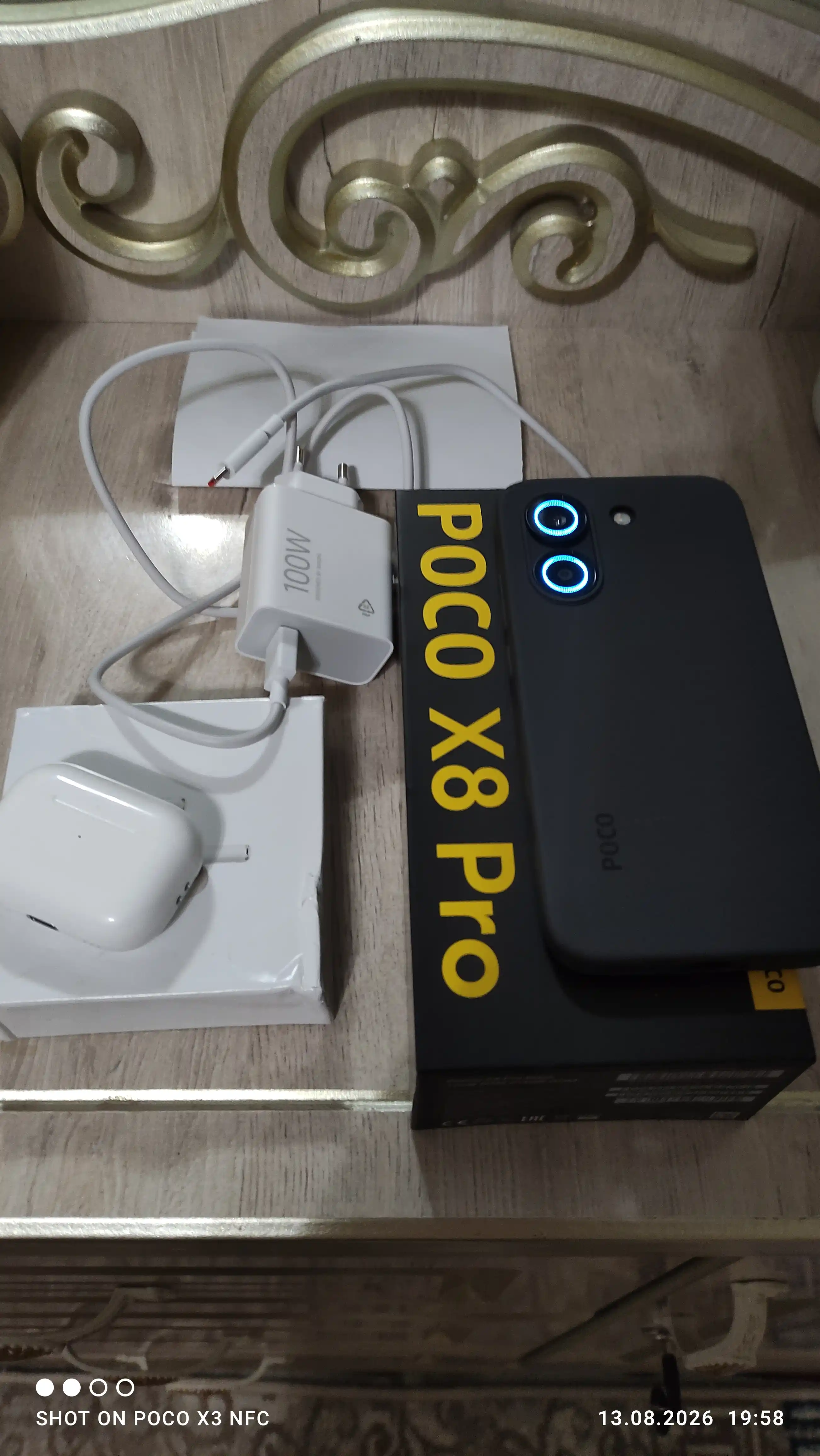 Смартфон POCO X8 Pro 5G,Бонус наушник,50МП Sony OIS,1.5K,120Гц,AMOLED-экран,6500мАч,100Вт