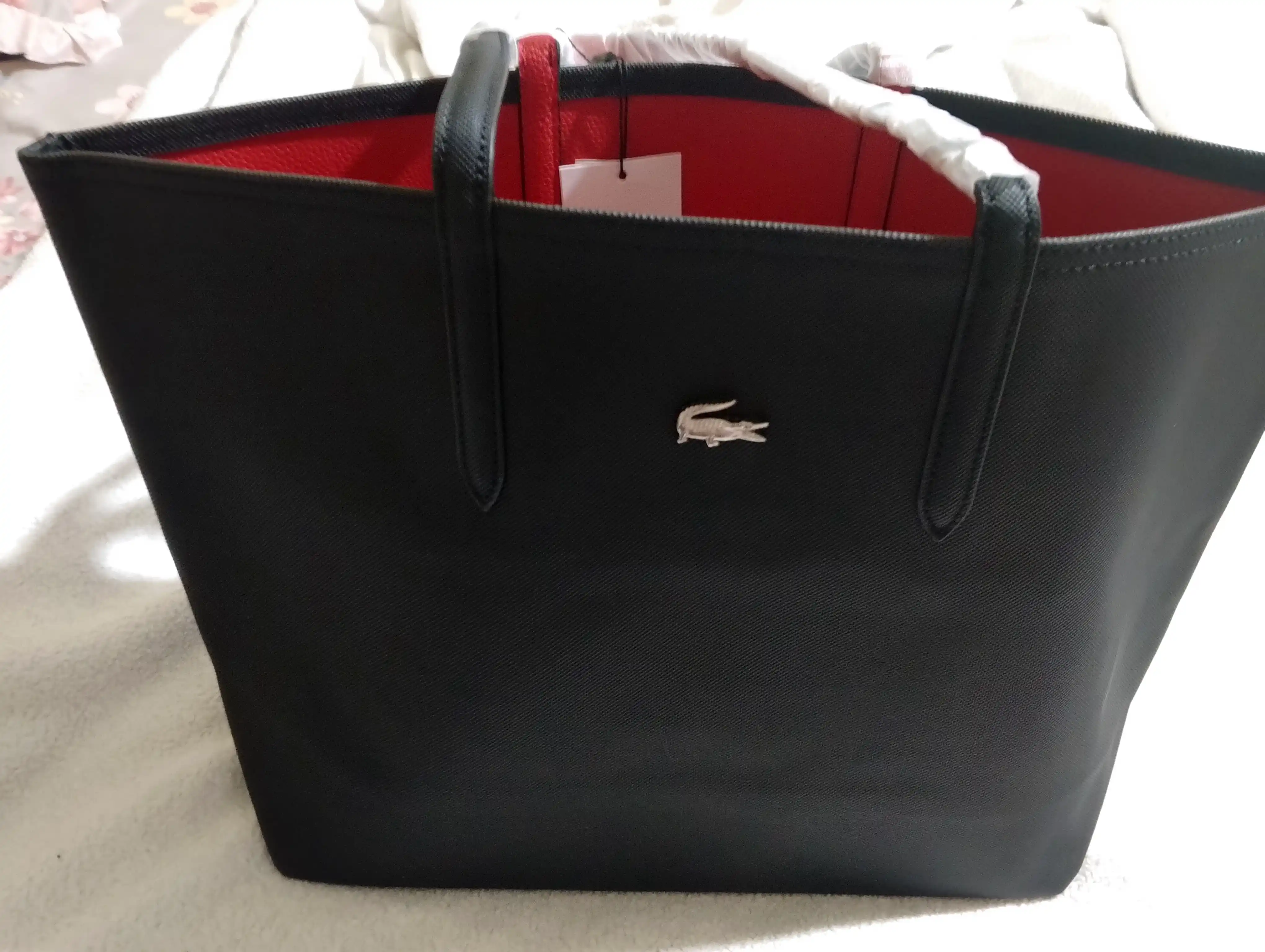 Сумка в стиле Lacoste, кросс-боди, плечевая модель + двусторонний кошелек