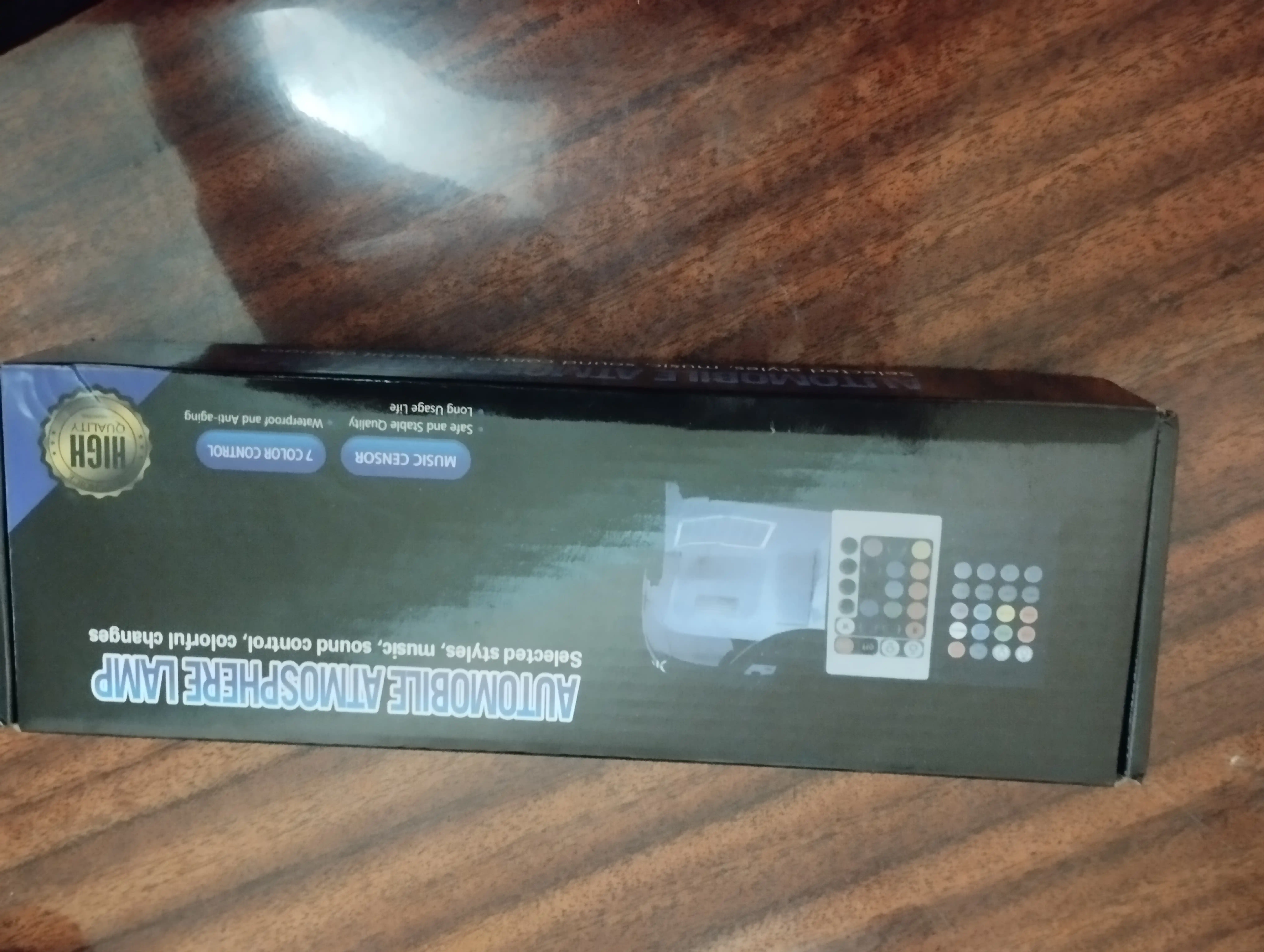 LED avtomobil yoritgichi, rang o‘zgaradi, pult, musiqa bilan sinxron