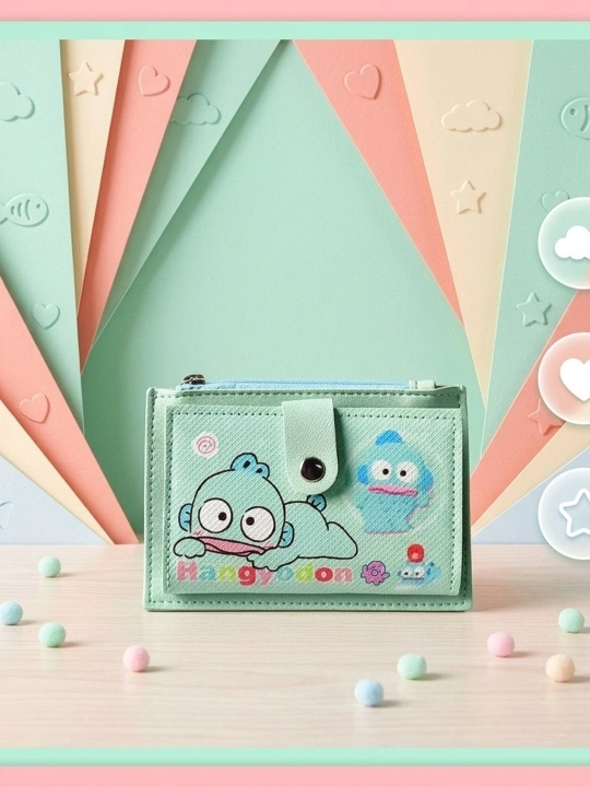 Кошелек детская и женский маленький Sanrio с принтом Kuromi, Hello Kitty, Cinnamoroll - 