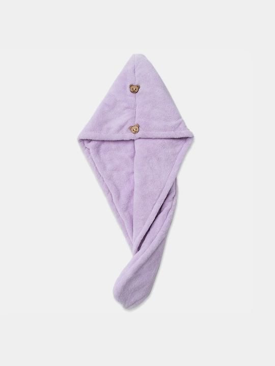 Soch uchun mikrofibra sochiq-turban, dushdan keyin bosh uchun sochiq