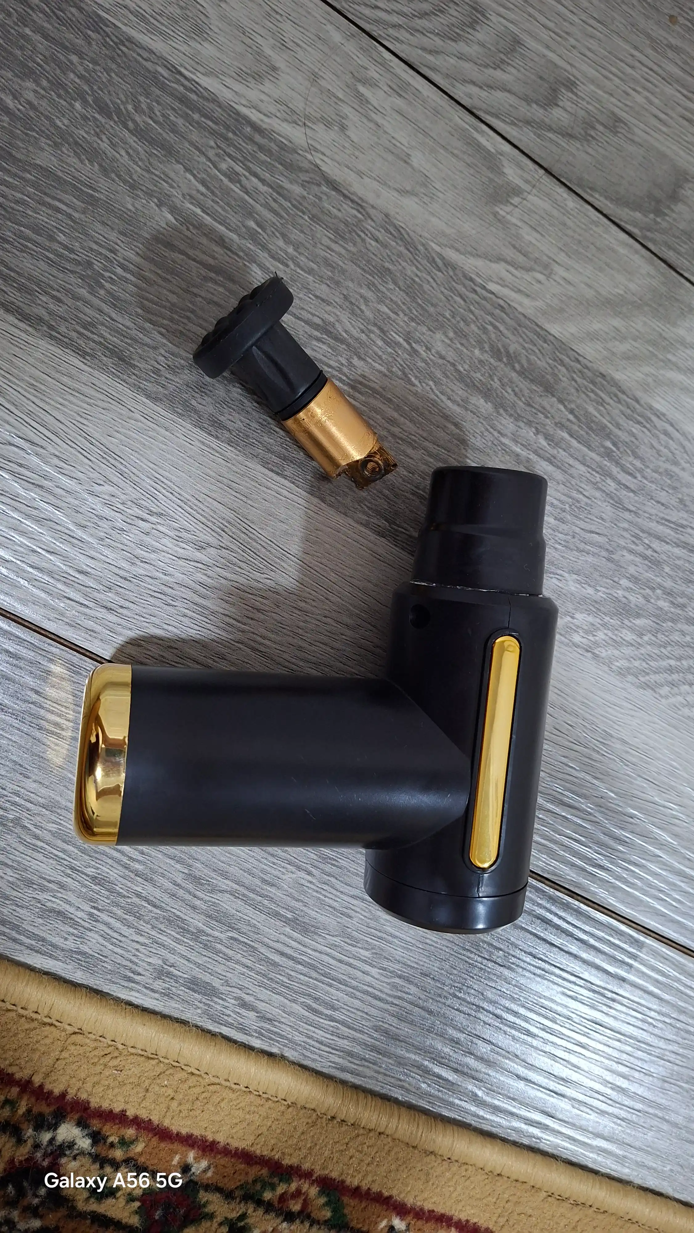 Перкуссионный массажер для тела Fascial Massage Gun, ударный пистолет с 4 насадками