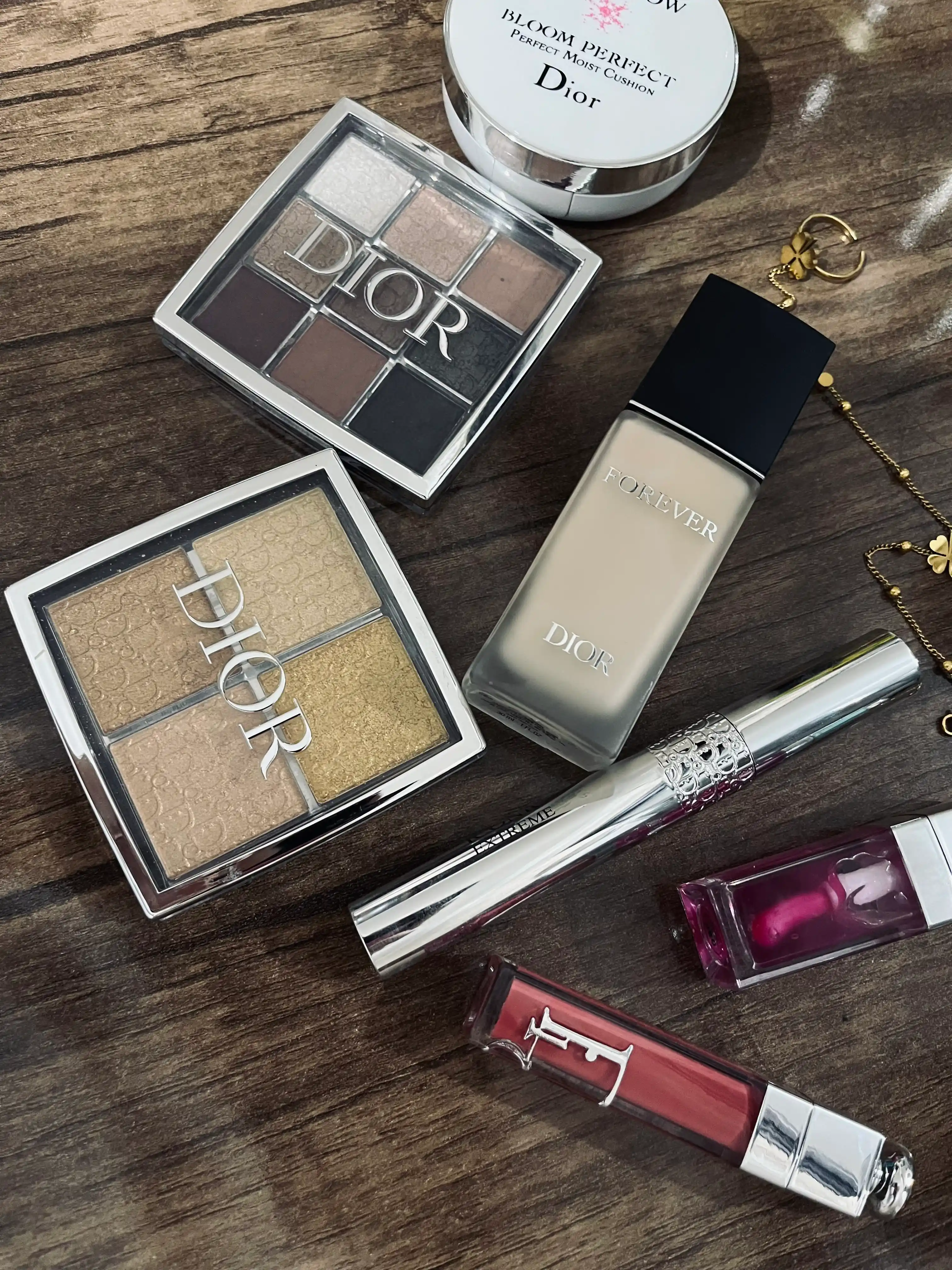 Набор косметики Dior, подарочный набор для женщин, тональный крем, палетка теней, тушь