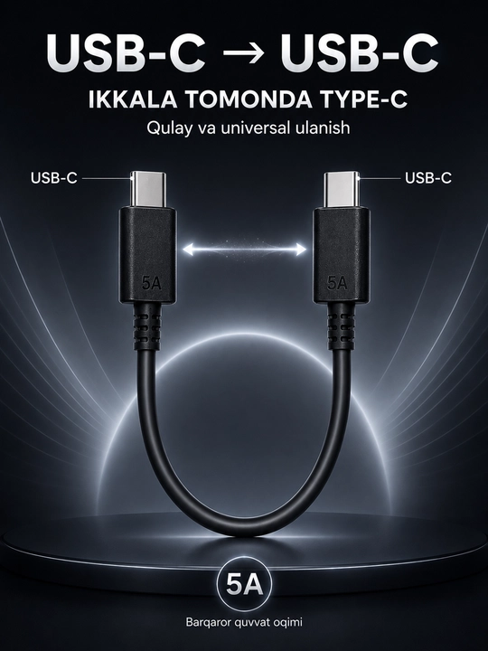 Быстрое зарядное устройство USB-C Type-C с кабелем для iPhone Samsung телефонов - 