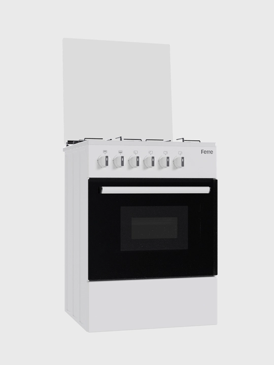 Gaz plita FERRE-LP 60G 40 DB-ECO va W-ECO, 57 litr, 4 gaz konfokalar