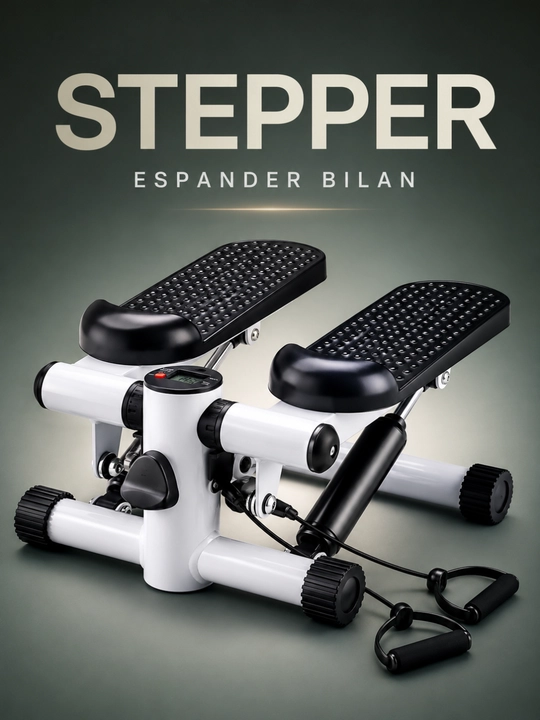 Stepper trenajor espanderli, oyoq va dumba uchun mini stepper, uy fitnes trenajori - 
