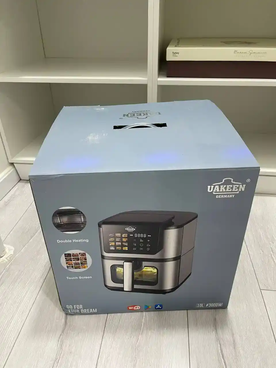 UAKEEN smart aerogril, yog'siz pishirish uchun multipech, 10 tasi 1 da, 12, 10, litr