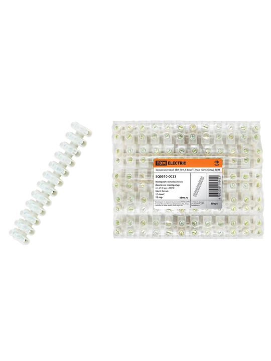 ZVI-10 TDM Electric SQ0510-0023 vintli qisqich, 1,5–6 mm² simlar uchun terminal bloki
