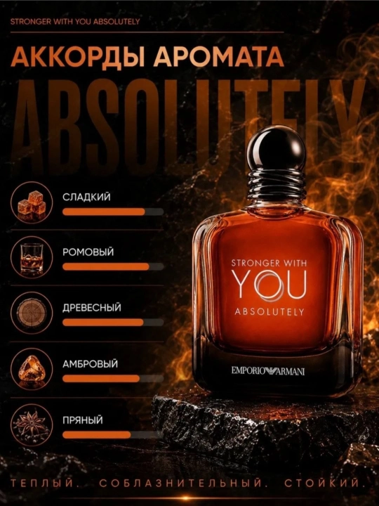 Erkaklar atiri 100 ml | Stronger With You Absolutely | Erkaklar uchun parfyum, atr