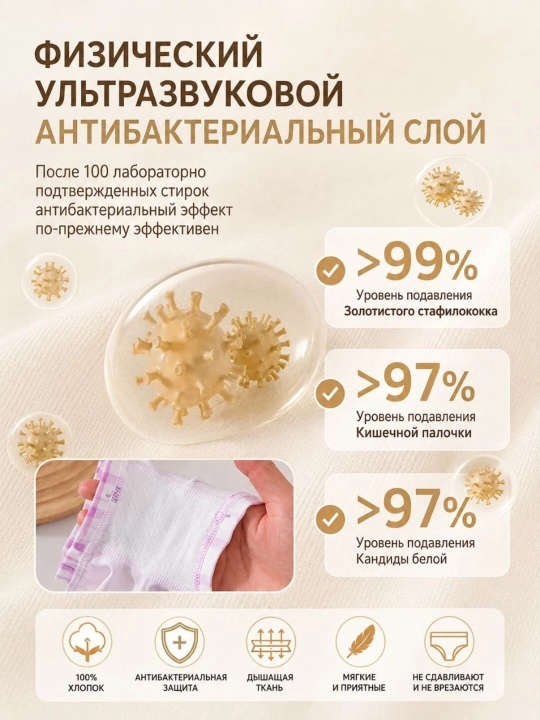 Трусики-боксеры для девочек 4 лет