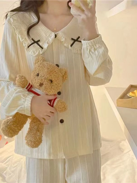 Комплект пижамы для женщин и девушек, домашняя одежда, M-2XL