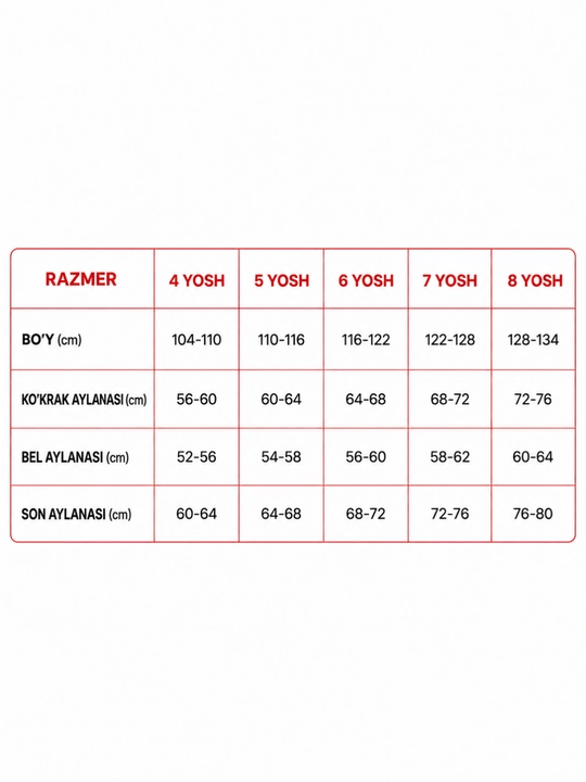 Qizlar va bolalar uchun dvoyka, qizil yengil paxtali kostyum