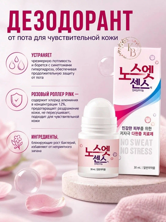 Yuqori terlashga qarshi davolovchi antiperspirant - NO SWEAT NO STRESS - 