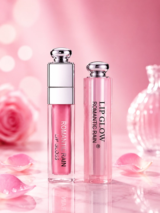 2in1 Romantic Rain, lip gloss, lab bo‘yog‘i, lab balzami, namlovchi, yaltiroq, makiyaj lab