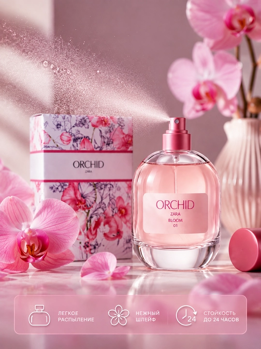 Orchid Zara Bloom 01 женская парфюмерная вода , 100 мл - 
