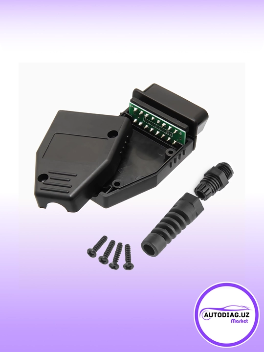 OBD2, OBD16 коннектор, разъём, для CombiLoader, Сканматик и других
