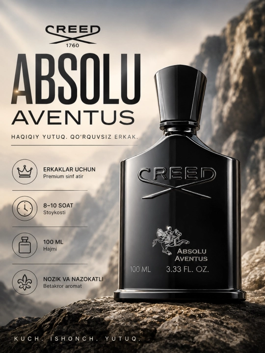 Creed Aventus, Absolu 12-24 часов стойкости - 