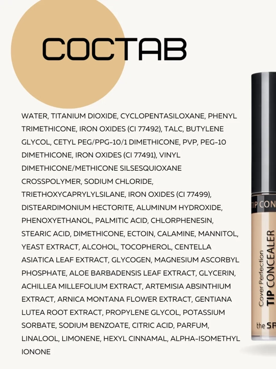The Saem Cover Perfection Tip Concealer SPF28 PA++, консилер для лица и глаз, 6,5 г