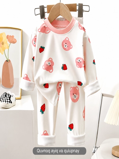 Qizlar uchun pijama, uy kiyimi, qizlar uchun uyqu kiyimi - 
