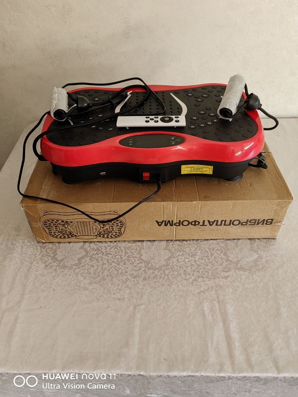 Vibratsion fitnes platforma — massaj funksiyasi, pult KECHITE+ Bluetooth