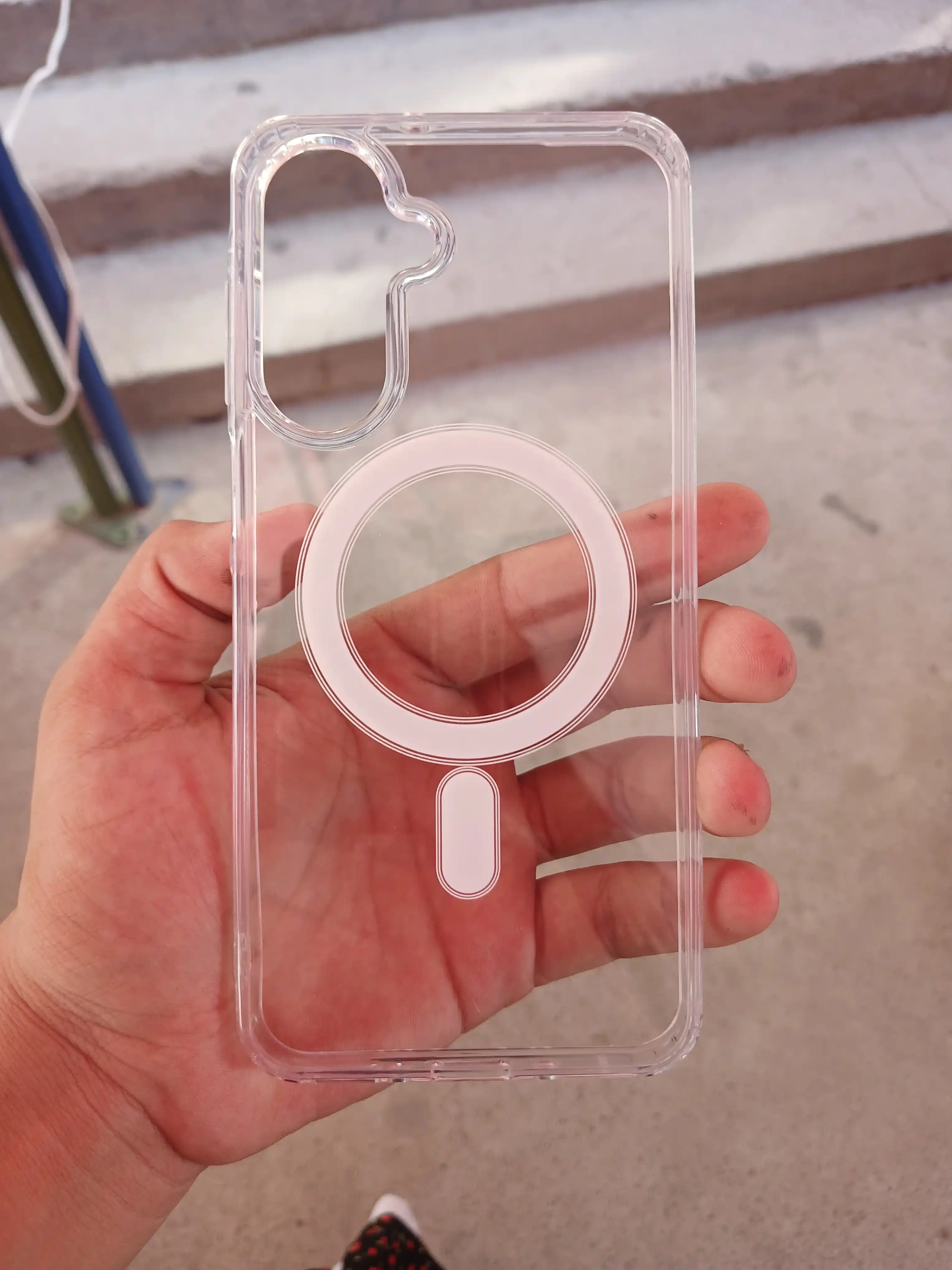 Samsung A14 dan S25 Ultra gacha uchun MagSafe shaffof chexol – zarbaga chidamli Clear Case
