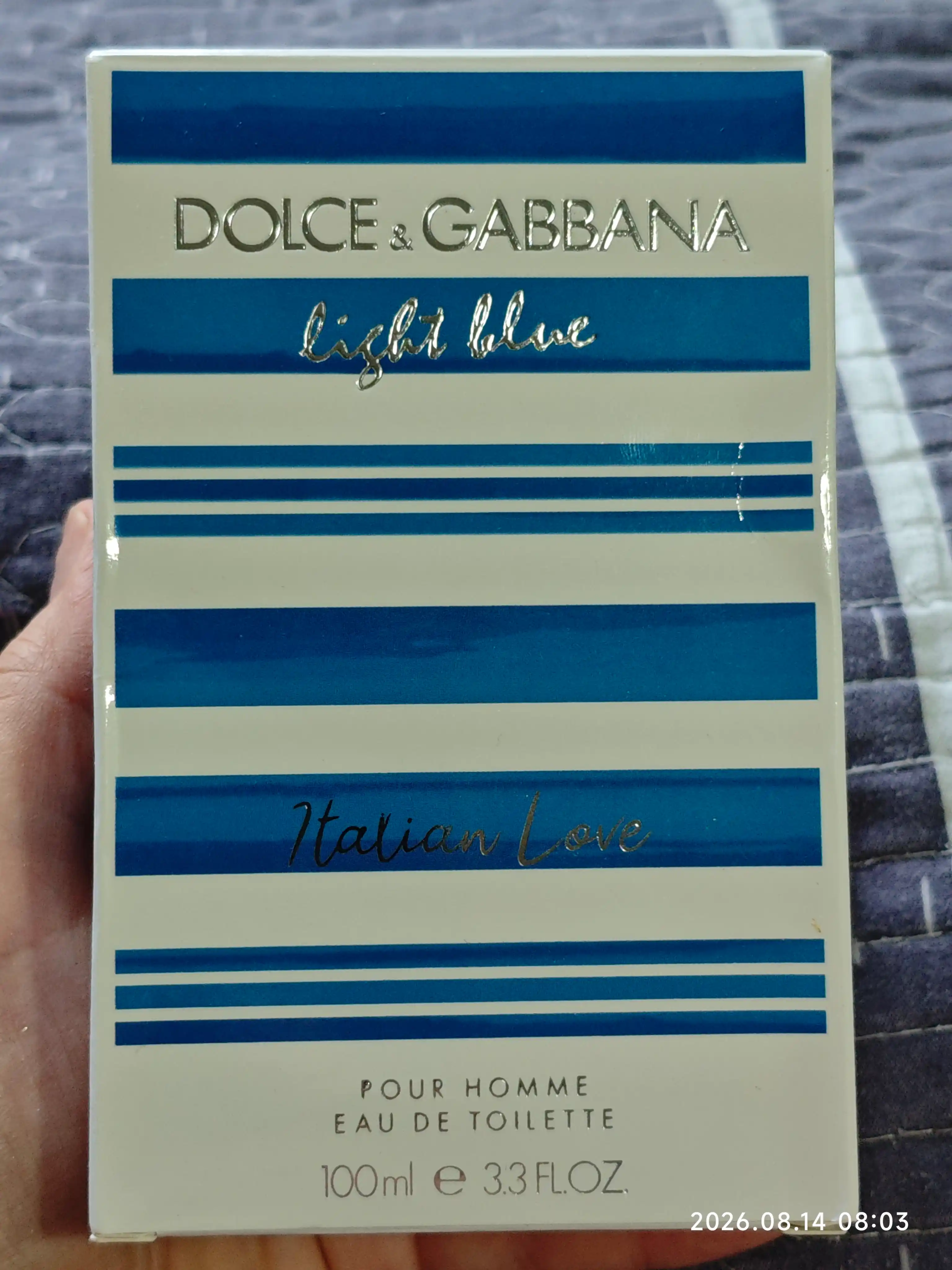 Light Blue Dolce gabbana 100ml  1-2 kun kiyimda turadi