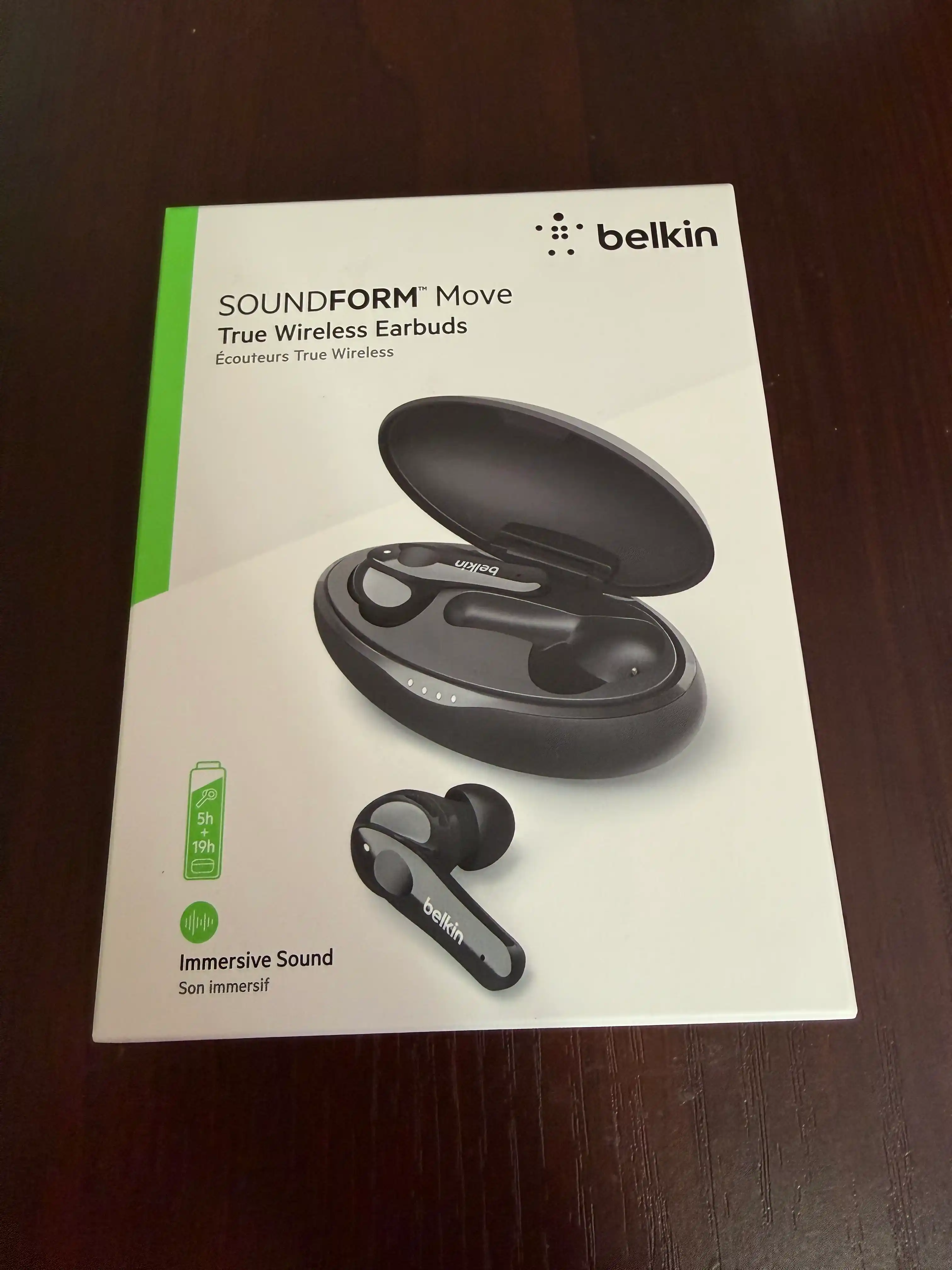 Simsiz quloqchinlar Belkin Soundform Move / Move Plus TWS, qora