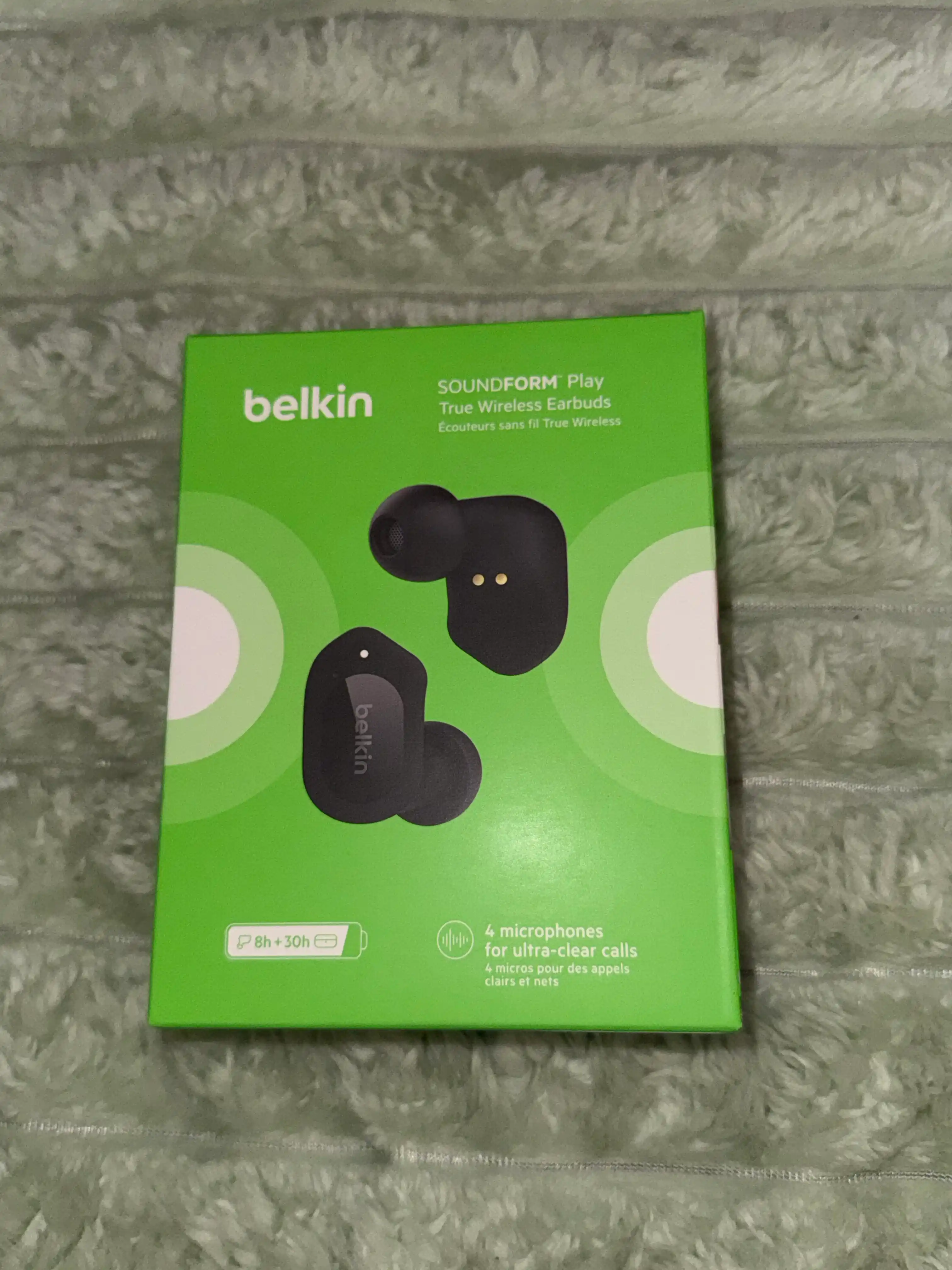 Беспроводные наушники Belkin SoundForm Play TWS, с эквалайзером и микрофоном
