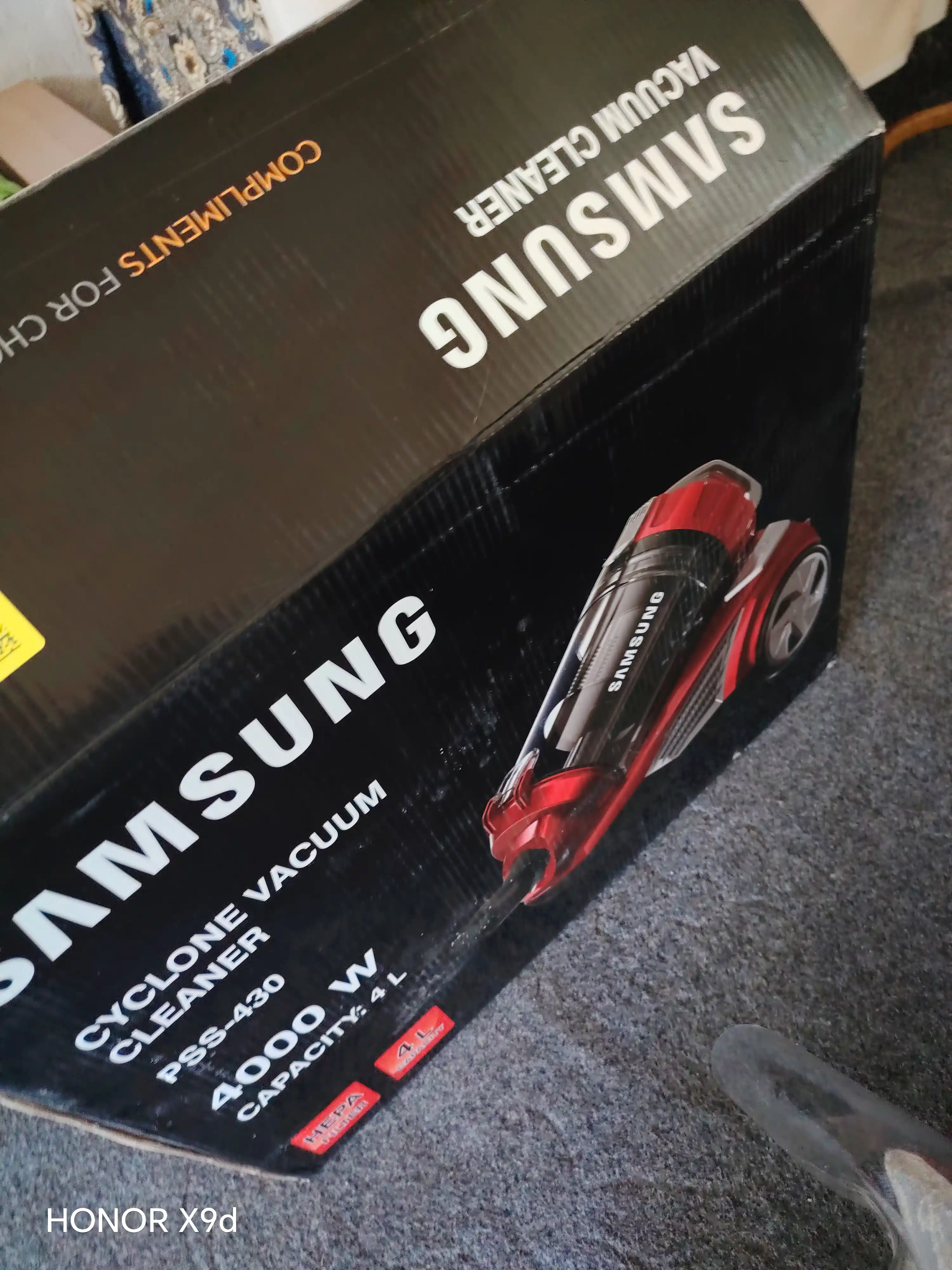 Changyutgich Samsung Vacuum Cleaner PSS-430 quvvatli 4000W hajmi 4 litr, HEPA filtr