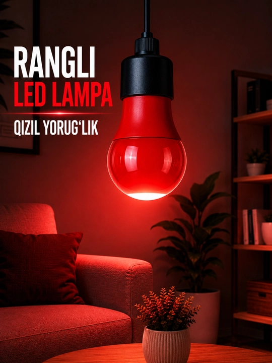 Lampochka LED, uy va xona uchun yorug‘lik beruvchi energiya tejamkor lampa