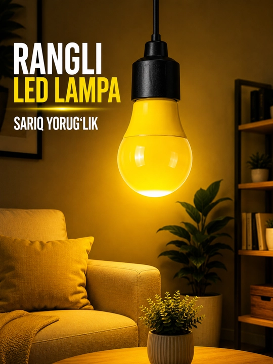 Lampochka LED, uy va xona uchun yorug‘lik beruvchi energiya tejamkor lampa